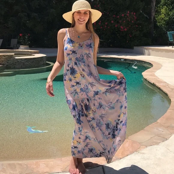 Made In USA | Dresses | Summer Floral Lightweight Maxi Dress | Poshmark